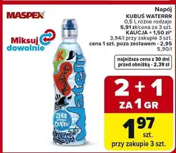 Carrefour Napój Kubuś Waterrr różne rodzaje oferta