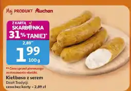 Auchan Kiełbasa z serem Dzieci Tradycji oferta