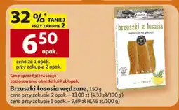 Auchan Brzuszki łososia wędzone oferta