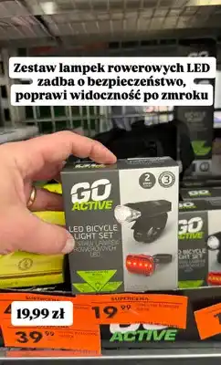 Biedronka Zestaw lampek rowerowych LED oferta