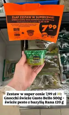 Biedronka Zestaw: gnocchi świeże 500 g + pesto z bazylią 120 g oferta