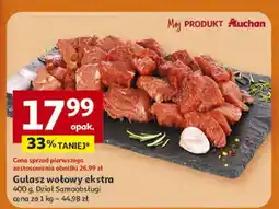 Auchan Gulasz wołowy ekstra oferta