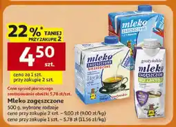 Auchan Mleko zagęszczone oferta