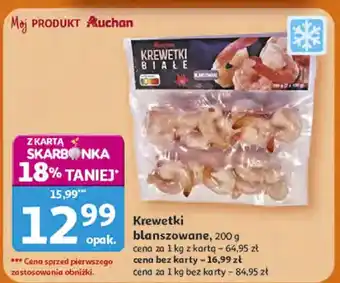 Krewetki blanszowane