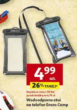 Auchan Wodoodporne etui na telefon Enero Camp oferta