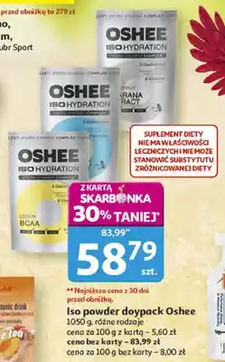 Auchan Iso powder 4oypack Oshee 1050 g, różne rodzaje oferta