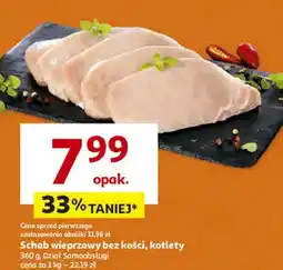 Auchan Schab wieprzowy bez kości, kotlety oferta