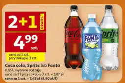 Auchan Napój coca cola, sprite lub fanta oferta