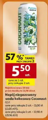 Auchan Woda niegazowana kokosowa coconaut oferta