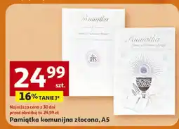 Auchan Pamiątka komunijna złocona, A5 oferta