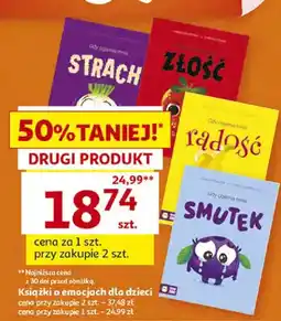 Auchan Książki o emocjach dla dzieci oferta