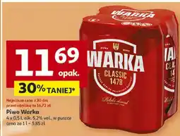 Auchan Piwo warka oferta