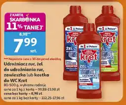 Auchan Udrożniacz rur, żel do udrożniania rur, zawieszka lub kostka do WC oferta