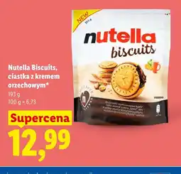 Lidl Ciastka Nutella oferta
