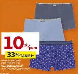 Auchan Bokserki męskie, wybrane wzory oferta