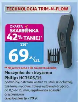 Auchan Maszynka do strzyżenia Philips HC3505/15 oferta