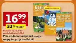 Auchan Przewodniki z mapami Europy, mapy turystyczne Polski oferta