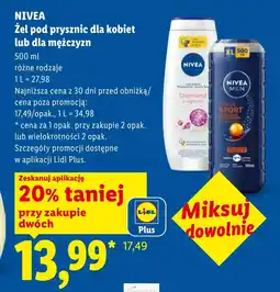 Lidl Żel pod prysznic Nivea oferta