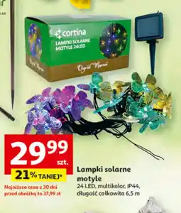 Auchan Cortina Lampki solarne motyle oferta