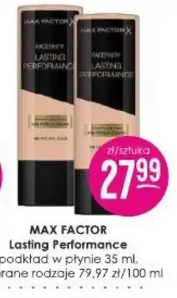 Jaśmin Max Factor Lasting Performance podkład oferta
