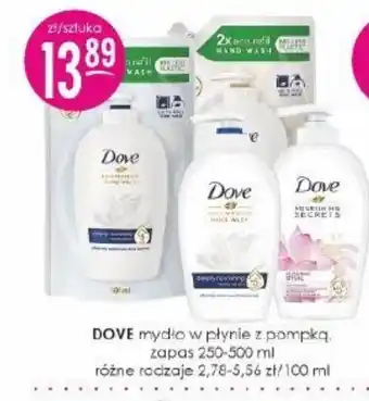 Jaśmin Dove mydło w płynie z pompką oferta