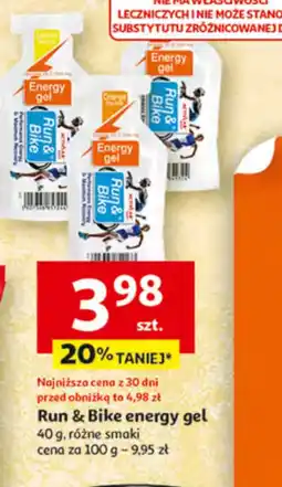 Auchan Run & Bike energy gel oferta