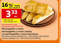 Auchan Mini bagietka z serem oferta