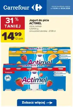 Carrefour Jogurt do picia różne rodzaje oferta