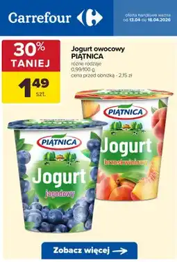 Carrefour Jogurt owocowy różne rodzaje oferta