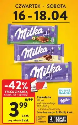 Intermarche Czekolada wybrane rodzaje oferta