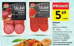 Intermarche Salami Bell wybrane rodzaje oferta