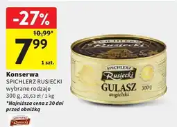 Intermarche Konserwa Spichlerz Rusiecki gulasz angielski oferta