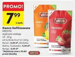 Intermarche Owoce liofilizowane wybrane rodzaje oferta