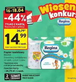 Intermarche Papier toaletowy 3 warstwowy, rumiankowy 12 rolek oferta