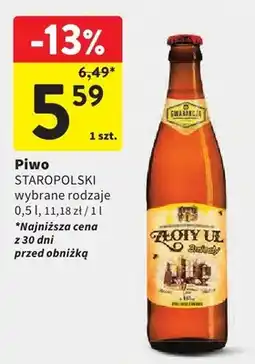 Intermarche Piwo wybrane rodzaje oferta