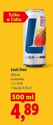 Lidl Piwo Free truskawka oferta