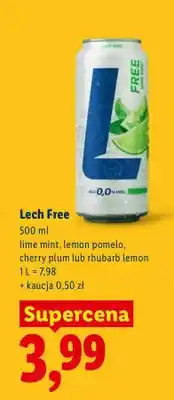 Lidl Piwo Free lime mint oferta