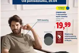 Lidl T-shirt oversize męski z bawełny oferta