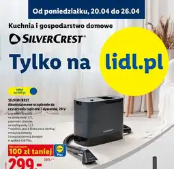 Lidl Akumulatorowe urządzenie do czyszczenia tapicerki i dywanów, 20V oferta