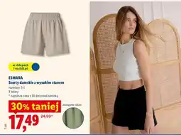 Lidl Szorty damskie z wysokim stanem oferta