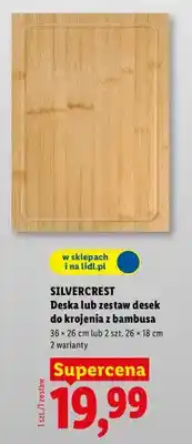 Lidl Deska lub zestaw desek do krojenia z bambusa oferta