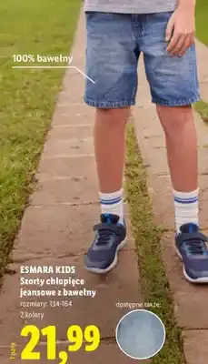 Lidl Szorty chłopięce jeansowe z bawełny oferta