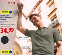 Lidl Koszulka polo męska z bawełny Esmara Men oferta