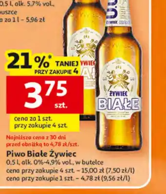 Auchan Piwo Białe Zywiec oferta