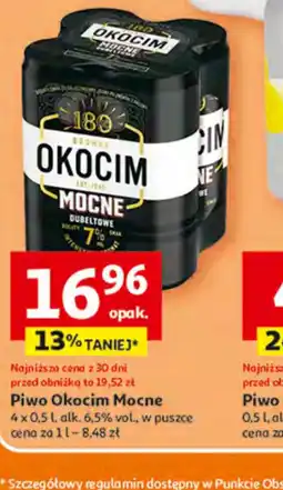 Auchan Piwo Okocim Mocne oferta