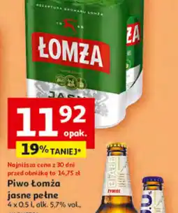 Auchan Lomża Piwo jasne pełne oferta