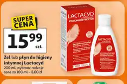 Auchan Zel lub płyn do higieny intymnej Lactacyd oferta