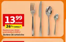 Auchan Zestaw 16 sztućców oferta