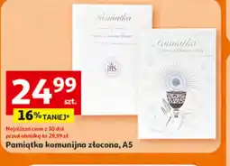 Auchan Pamiątka komunijna złocona oferta