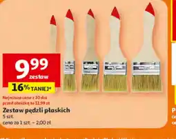 Auchan Zestaw pędzli płaskich oferta